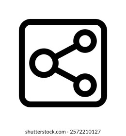 share icon. vector line icon for your website, mobile, presentation, and logo design.