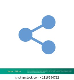 Share Icon Vector Logo Template Illustration Design. Vector EPS 10.