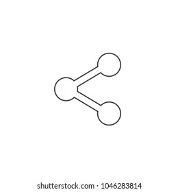 share icon vector outline