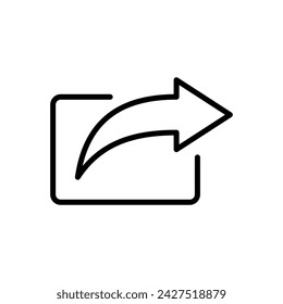 Compartir vector de icono. Icono de vector compartido