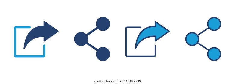 Vector de íconos de Compartir. Icono de compartir Vector