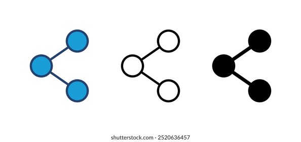 Share icon vector. Sharing vector icon