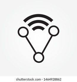 Share icon vector. sharing pack symbol for web site Computer and mobile vector.