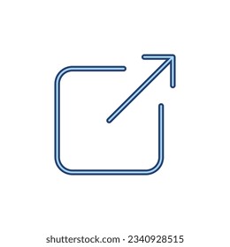 Share icon vector. Sharing sign and symbol