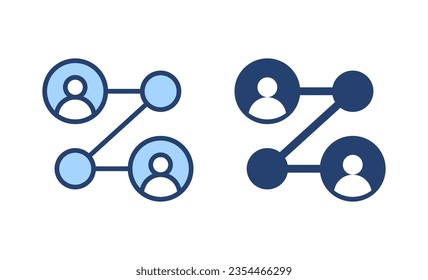 Share icon vector. Sharing sign and symbol