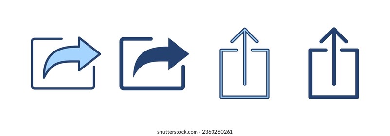 Share icon vector. Sharing sign and symbol