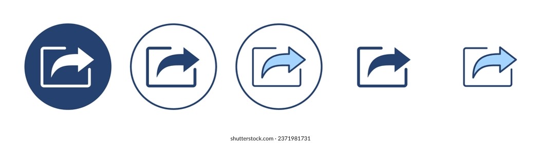 Share icon vector. Sharing sign and symbol