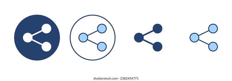 Share icon vector. Sharing sign and symbol