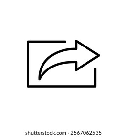 Share icon vector. Sharing sign and symbol