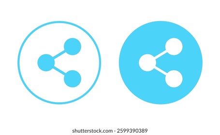 Share icon vector. Sharing sign and symbol