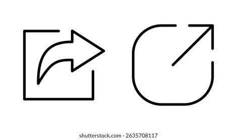 Share icon vector. Sharing sign and symbol