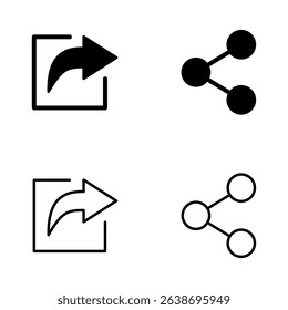 Share icon vector. Sharing sign and symbol