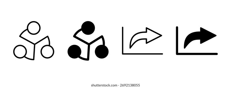 Vector de íconos de Compartir. Compartir signo y símbolo