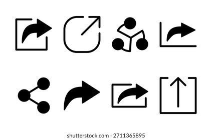 Share icon vector. Sharing sign and symbol