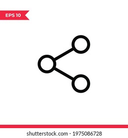Share icon vector. Share sign