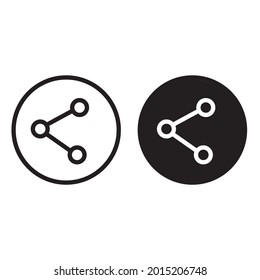 Share icon vector, share sign, icon.