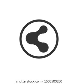 Share Icon vector sign isolated for graphic and web design. Share symbol template color editable on white background.