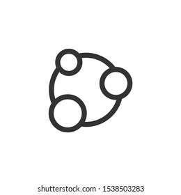 Share Icon vector sign isolated for graphic and web design. Share symbol template color editable on white background.