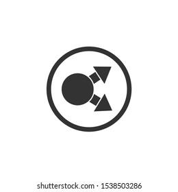 Share Icon vector sign isolated for graphic and web design. Share symbol template color editable on white background.