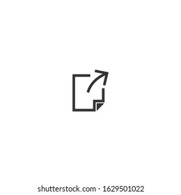 Share Icon vector sign isolated for graphic and web design. Share symbol template color editable on white background.