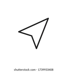 símbolo de símbolo de vector de icono compartido aislado