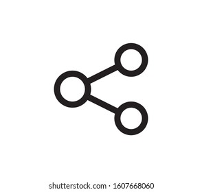 Share icon vector. Social, network icon symbol isolated