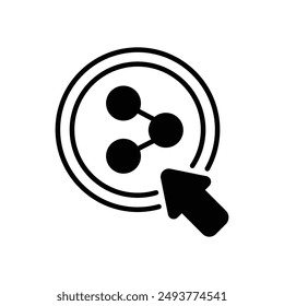 Ilustración de stock de Vector de iconos de Compartir