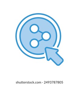 Share icon vector stock illustration