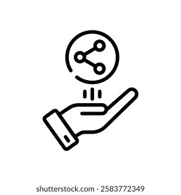 Share icon vector stock illustration