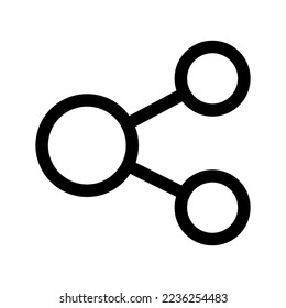 Ilustración de diseño de símbolos de vectores de iconos compartidos