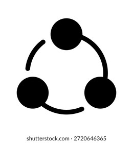 Compartilhar ilustração de design de símbolo de vetor de ícone