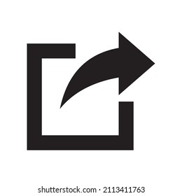share icon vector  symbol illustration