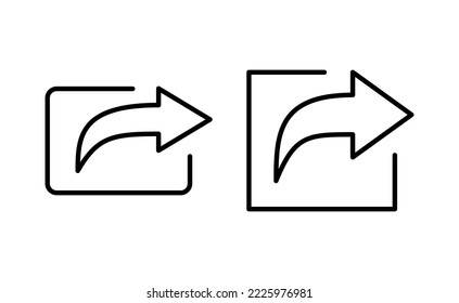 Share icon vector for web and mobile app. Sharing sign and symbol