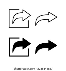 Share icon vector for web and mobile app. Sharing sign and symbol