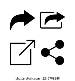 Share icon vector for web and mobile app. Sharing sign and symbol