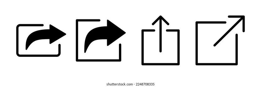 Share icon vector for web and mobile app. Sharing sign and symbol