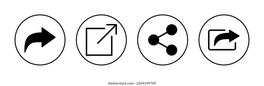 Share icon vector for web and mobile app. Sharing sign and symbol