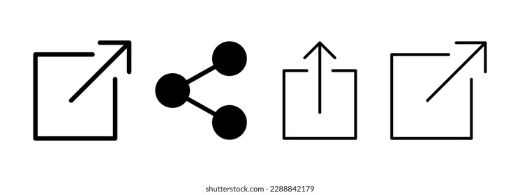 Share icon vector for web and mobile app. Sharing sign and symbol