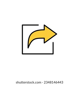 Share icon vector for web and mobile app. Sharing sign and symbol