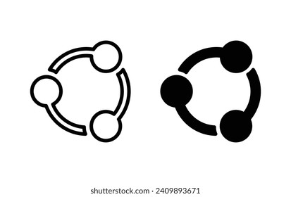Share icon vector for web site Computer and mobile app