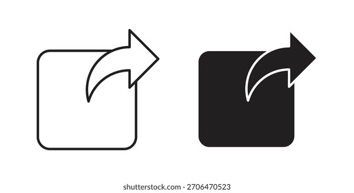 Share icon for websites and mobile minimalistic flat design.