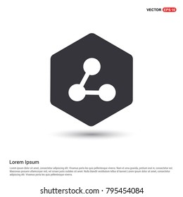 Share Icon White Background icon template