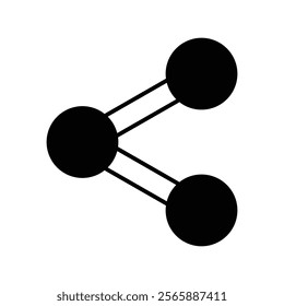 Share icon with white background vector stock illustration