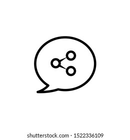 share icon with white sign. Satin map pin web button round shape with drop gray shadow on white background. This vector illustration saved in 8 eps