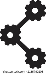 share icon. work flow symbol.