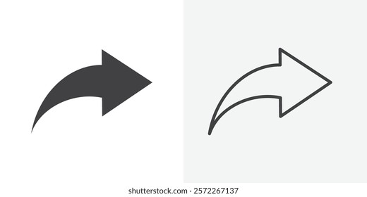 Share icons. flat and line style set