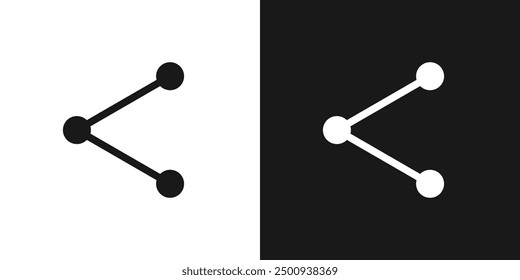 Iconos de Compartir aislados. Vector de icono de Vector de Compartir