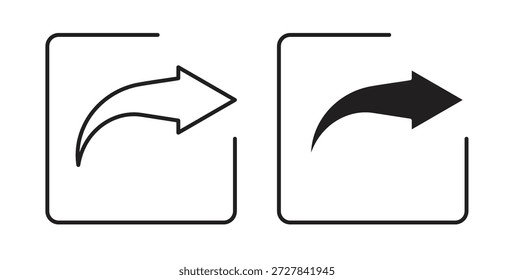 Iconos de Compartir. Iconos de contorno Vector colección. ilustraciones planas