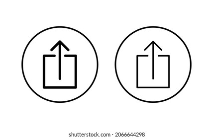 Share icons set. Sharing sign and symbol