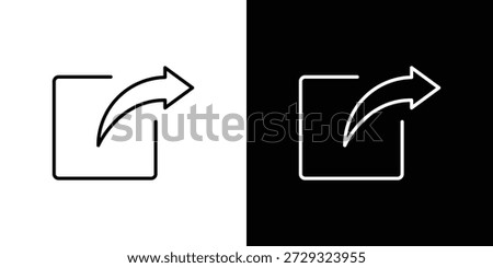 Share icons symbols. Collection of simple black icons